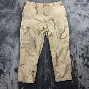 Military Cargo Pants Mens 34 Desert Camo 3 Color Combat Trousers Utility